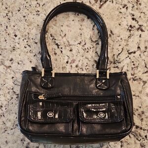 Liz Claiborne Black Mini Bag with Structured Design